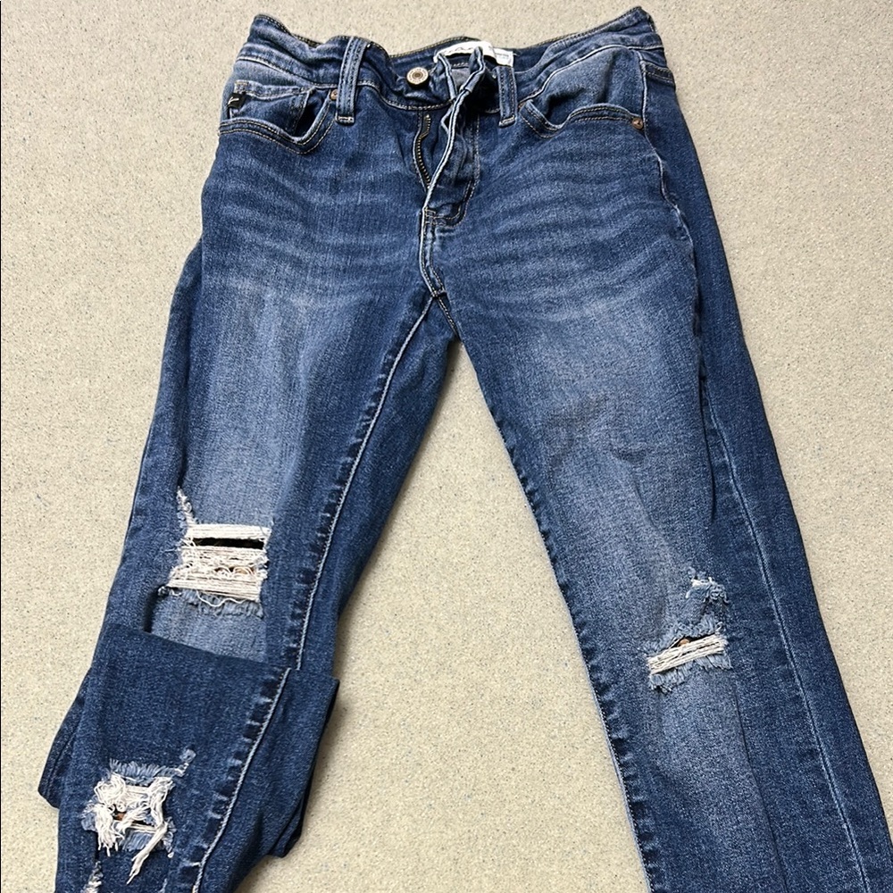 Blue KanCan Distressed Women's Jeans